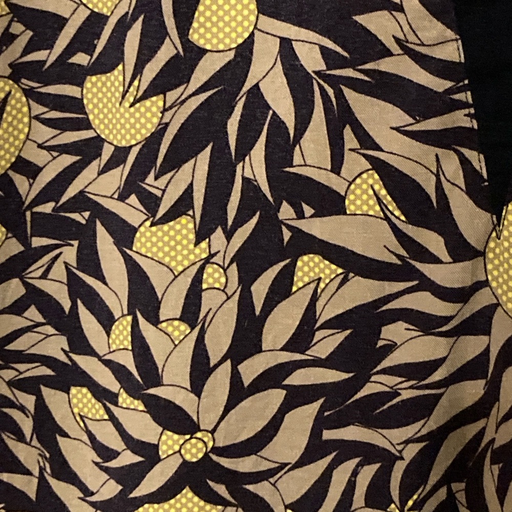 Skunkfunk Abstract Botanical V-Neck Cap Sleeve Dress - Picture 5 of 7